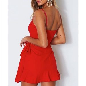 Red Spaghetti Strap Dress NWT